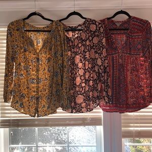 Lucky brand blouses.